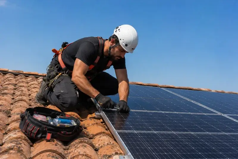 Maintenance et monitoring de panneaux solaires à Provin